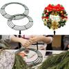 Metal Wreath Hoop Round Wreath Craft Supplies Frame Christmas Wreath Crafting Frame For Winter Holiday Decor Fake Flower Decor