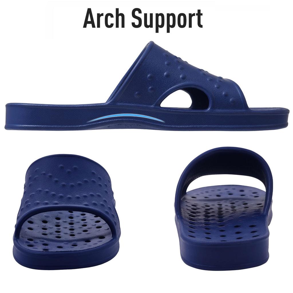 Fashion Comwarm Summer New House Slippers For Women Indoor Non-slip Bathroom Shower Slide With Drain Holes Light Orthopedic Beach Sandal