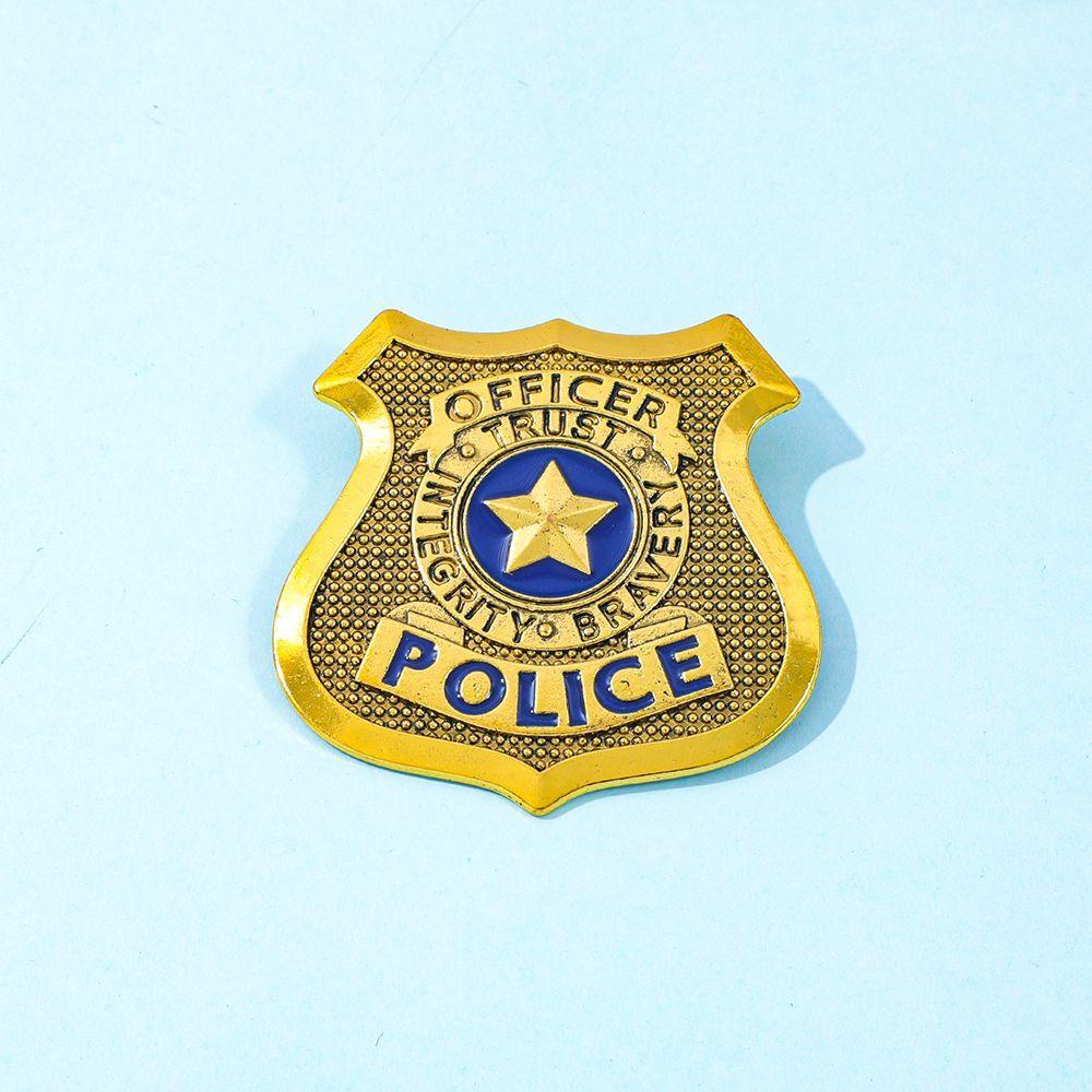 City Metal Brooch Creative Anime Metal Badge Police Officer