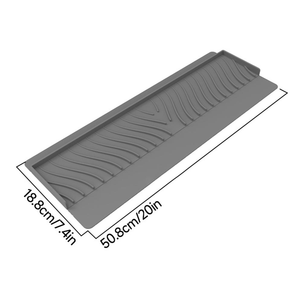 Silicone Sink Splash Guard Sucker Sink Edge Protector New Water Retaining Pad  Kitchen