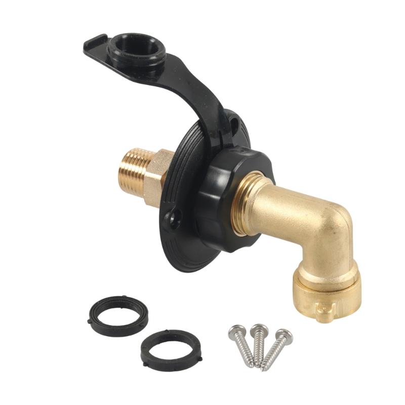 For Motorhomes Campers Boats Trailer Leak Resistant Water Inlet With Brass Check Valves And Hose Elbow Easy Installation