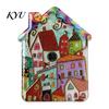 House Refrigerator Magnets Vintage Magnet, Colorful Fairy Tale Town Miniature Home Ornaments Fridge Magnetic Kitchen Decoration Accessories Magnet