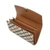 Daks Long Wallet With Brown Check Pattern And Dd Logo Dcwa3e421w2