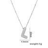 18K Gold-Plated Copper Necklace with Micro-Inlaid Zirconia & 26 Letter Pendant - Classic and Versatile European-American Jewelry