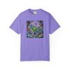 Colorful Jungle Bird Collage T-shirt | Tropical Nature Garden