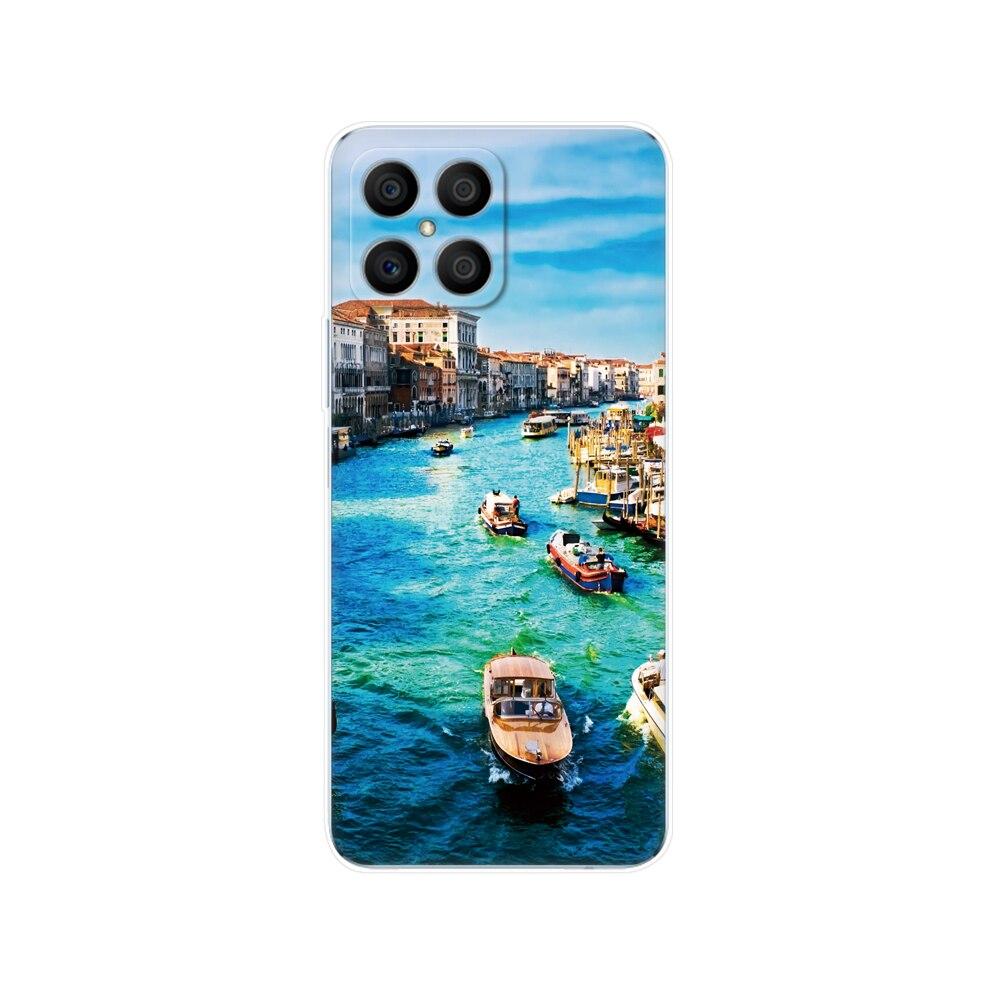 Husa pentru Honor X8 Husa din spate pentru HonorX8 Husa Honor X 8 Husa transparenta pentru telefon Geanta de protectie Tpu Husa din silicon moale Bara de protectie