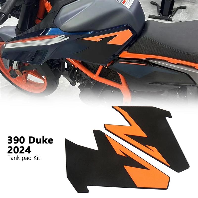 Motorrad Seitliche Gas Kniegriff Aufkleber Kraftstofftank Pad Schutz Anti-Rutsch Aufkleber Für 390 DUKE 390Duke 390 Duke 2024-A87Q