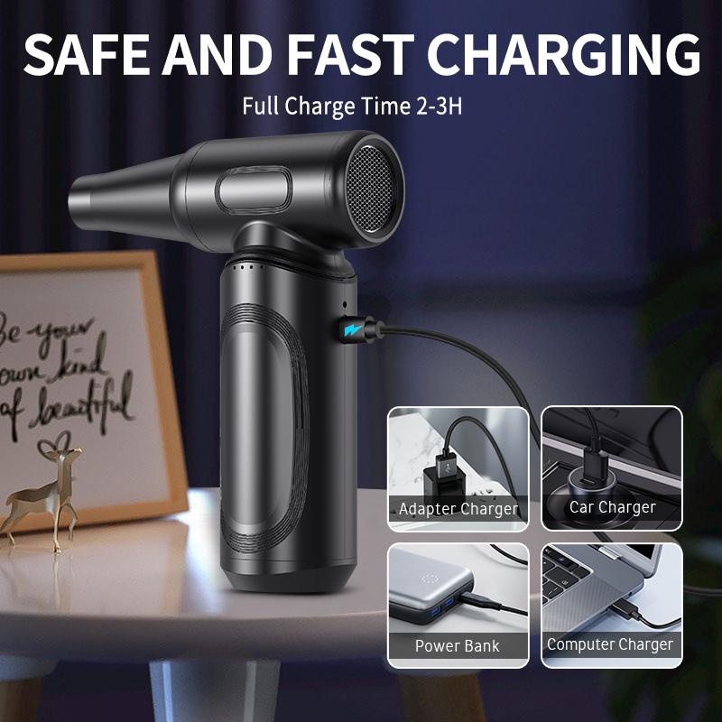 2026 New Portable Dust Blower, with A 6000 MAh Battery Providing Strong Airflow, Suitable for Cleaning Dust From Computers and Keyboards