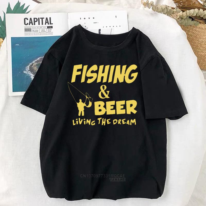 Funny Streetwear Tees This Guy Needs A Beer Printed Thumb Graphic Tshirt Slogan Fisherman Gift T Shirt Hipster Short Sleeve