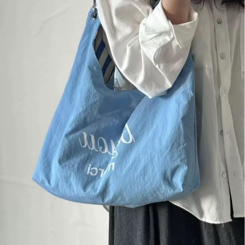 Large-capacity Commuter Single-shoulder Underarm Bag, Double-sided Hand-held Tote Bag