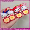 Genuine Hellokitty Apple Party Series Cute Bean Mini Blind Box Desktop Ornaments Decorations Cute Gifts Girls Holiday Surprises