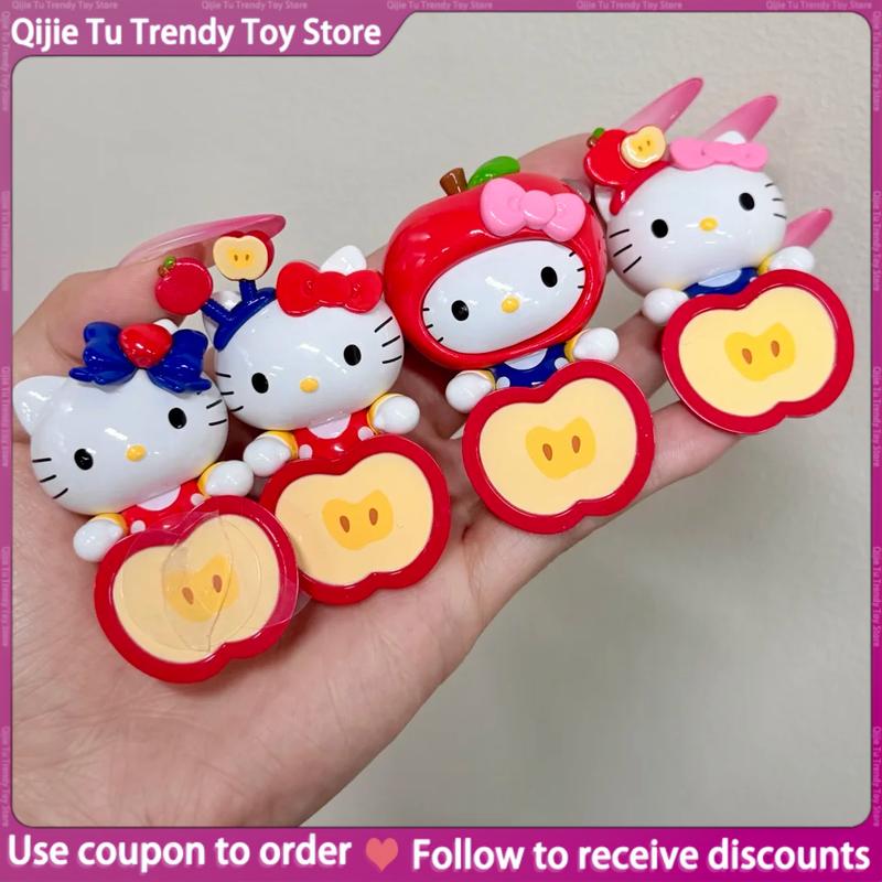 Genuine Hellokitty Apple Party Series Cute Bean Mini Blind Box Desktop Ornaments Decorations Cute Gifts Girls Holiday Surprises
