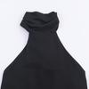 European Style Bow Decor Halter Neck Women's Top, 2025 Fashion 2180105