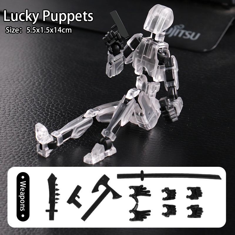 Sada akční figurky, obří meč Robot Akční figurka Robo 3D vytištěná 13 Akční figurka Fidget Toys kloubová, Sběratelé Desktop