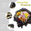  20 Sheets Gilt Edge Wrapping Paper Flowers Gift Wrapping Material Korean Style Birthday Wedding Florist DIY Wrapping Paper