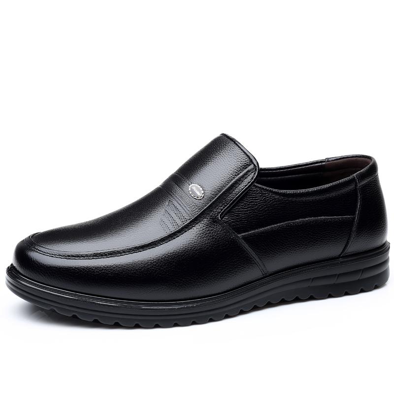 

Весенне-осенняя повседневная мужская обувь, новая рабочая обувь, деловая повседневная кожаная обувь для мужчин среднего возраста, большие размеры 38-47 47