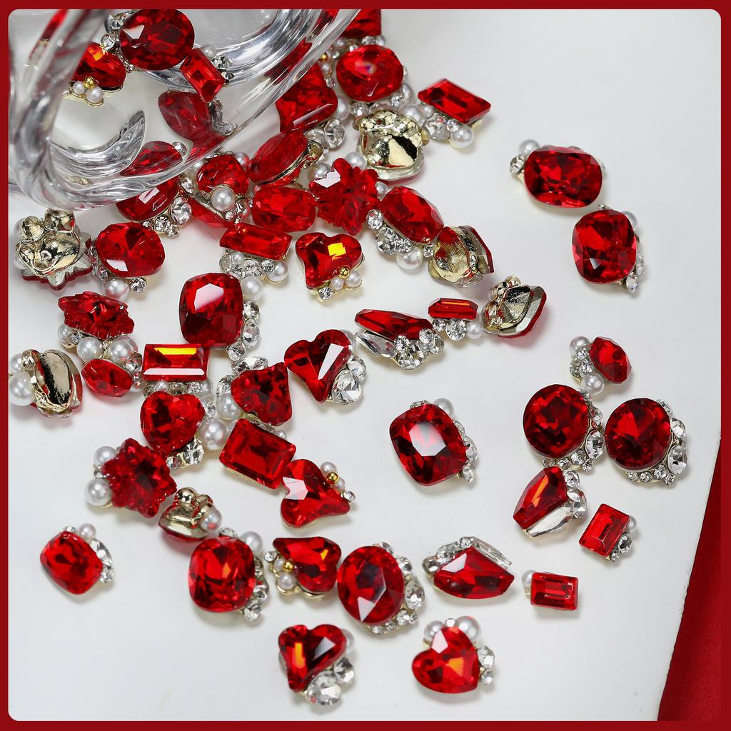 5 bucăți Nail Art Strass Decorație pentru manichiură DIY Adaugă modă unghiilor tale pentru femei și fete