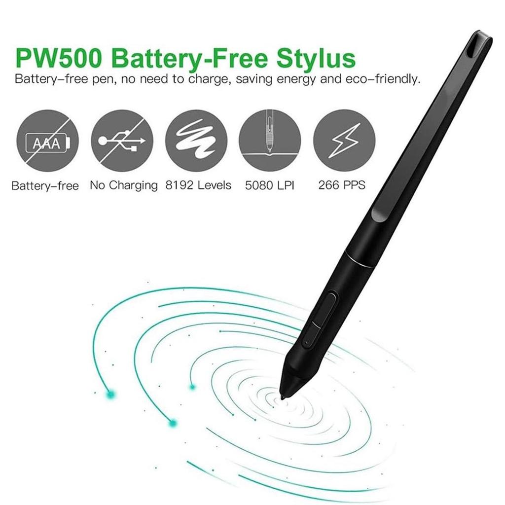 Hand-Painted Pen for Huion KAMVAS Pro 22, Inspiroy Q11K V2, Q620M, PW500