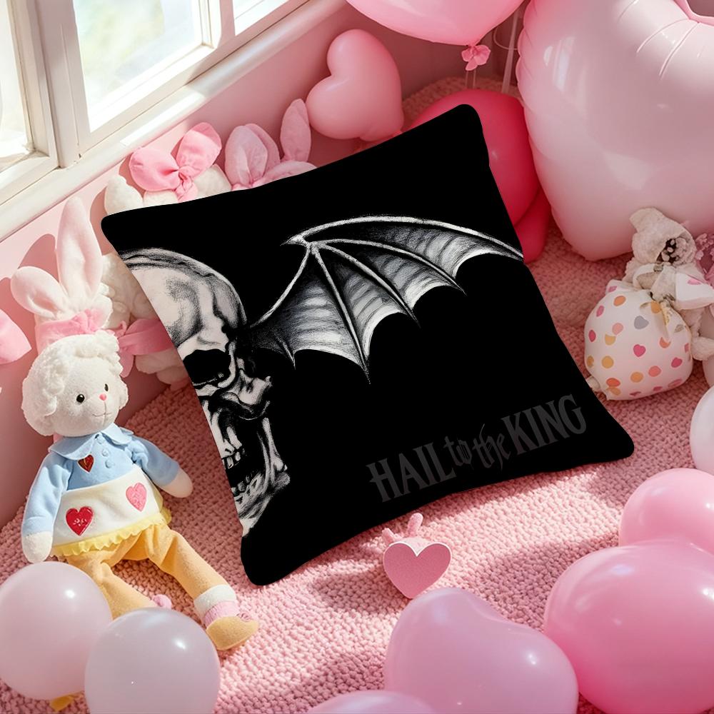 Band A-Avenged Sevenfold Cushion Cover Pattern Printed Pillowcase for Living Room Sofa Cushion Cover & Bedroom Decor