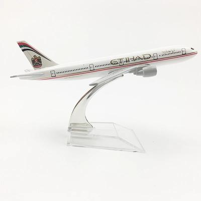 16cm B777 Model Airplane 1:400 Diecast Airplanes 777 Etihad Airlines Aircraft Metal Plane Alloy Model for Room Decor Birthday