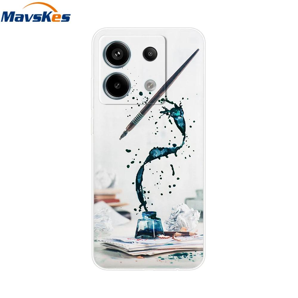 Etui do Xiaomi Redmi Note 13 Pro 5G Urocze Serduszko Miłości Silikonowe Miękkie Pokrowiec na Telefon Dla Redmi Note 13 5G Coque Etui Redmi Note13 Przezroczyste