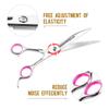 High-End Double-Tailed Bend, Matte 7.0-Inch Bend Scissors, Pet Scissors, Professional Grade, Up And Down Bends, For Pet Masters