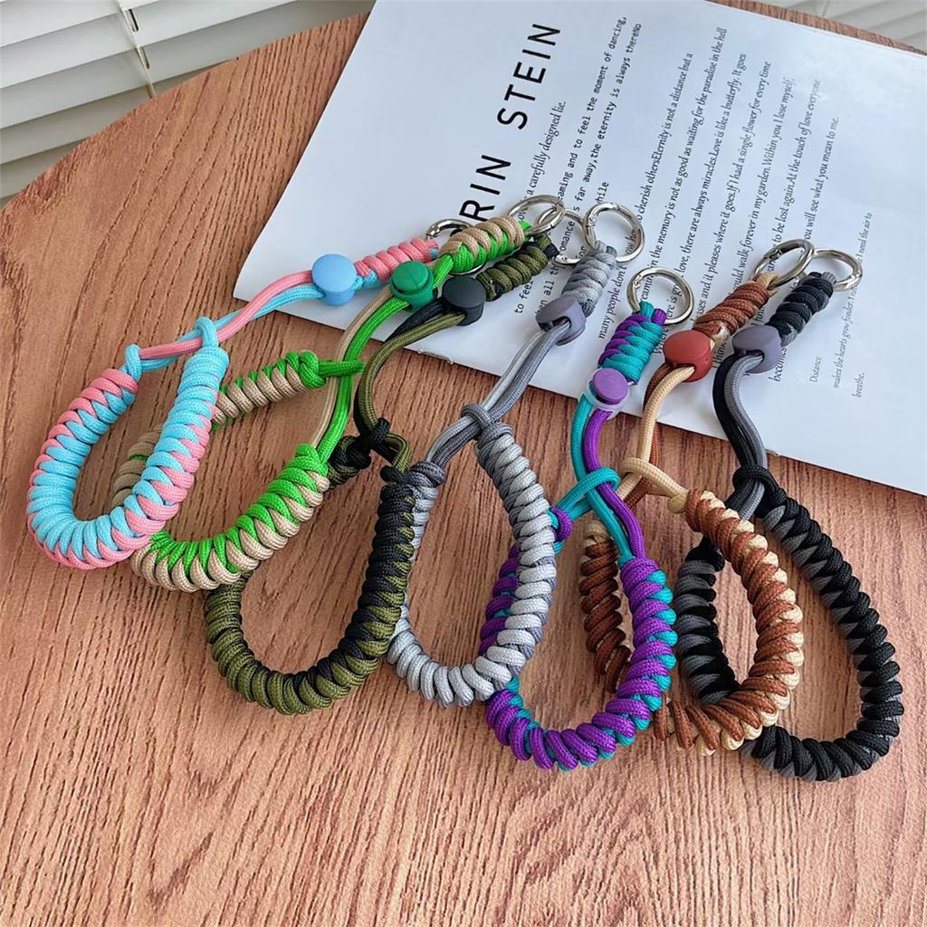 Weave Mobile Phone Lanyard Hanging Decoration Can Be Carried Twist Rope Anti-loss Pendant Fashion Strong Wrist Short Straps Band