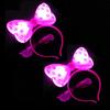 [Boono] Beleuchtetes Stirnband, Haarband mit Licht, Leuchtendes Spielzeug, Perfekt für Sommerfestivals, Halloween und als Preis (Rosa, Set von 2)