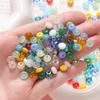 50pcs/Lots Colored Glass Seed Bead Abacus Shape Spacer Loose Beads for DIY Jewelry Making Bracelet Necklace Charms Accessories
