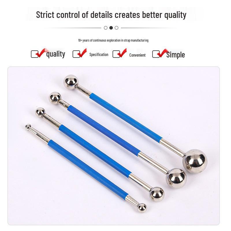 Multi-functional Caulking Tool Set with Stainless Steel Scraper and Grouting Ball for Sealant and Tile Joint Cleaning