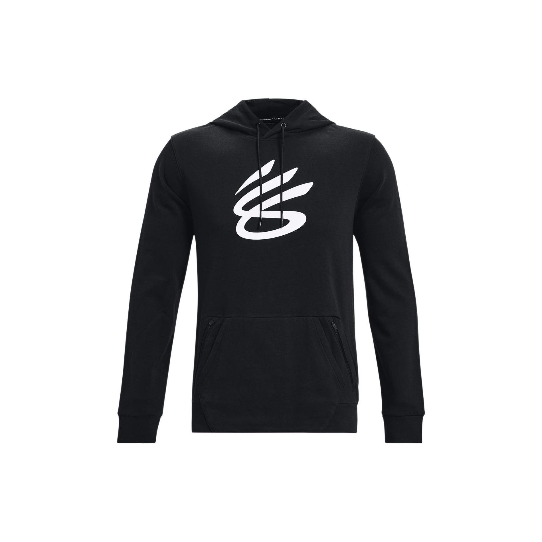 Under Armour Curry Logo Hoodie Black Men s 1370276-001 L
