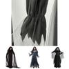 Witch Long Costume For Women Halloween Cosplay Party Cape Gloves Skirt Polyester Fabric