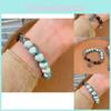 High-quality Ceramic Butterfly Bead Bracelet Classic Retro Style Elegant Women's Wristwear