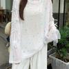 Butterfly Printing Long Sleeve T-shirt Summer New Pattern Thin Style Chic Loose Crew Neck Sunscreen Tops Women's Clothin