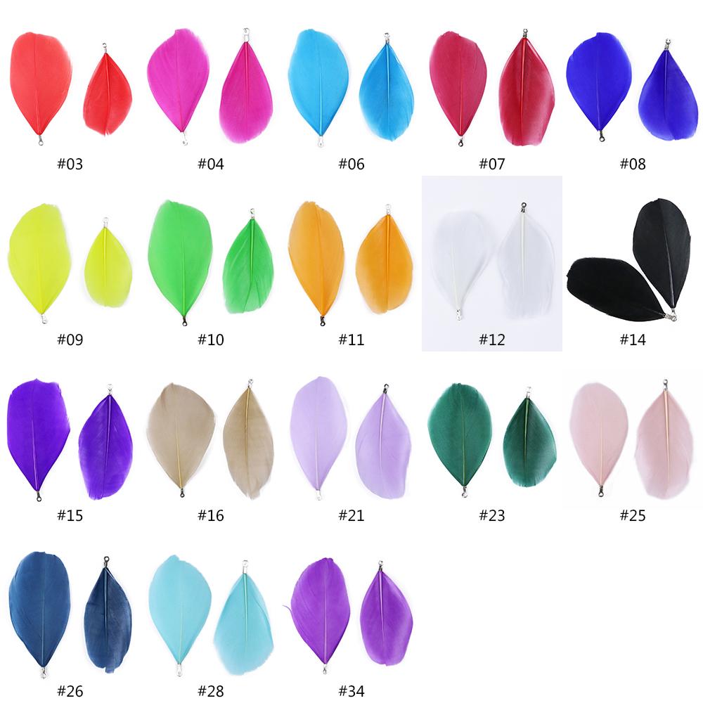 18 barevných krásných husích peří pro párty karnevalové šperky doplňky 100/200ks Purpurové labutí pera Diy Dort Dekorativní řemesla