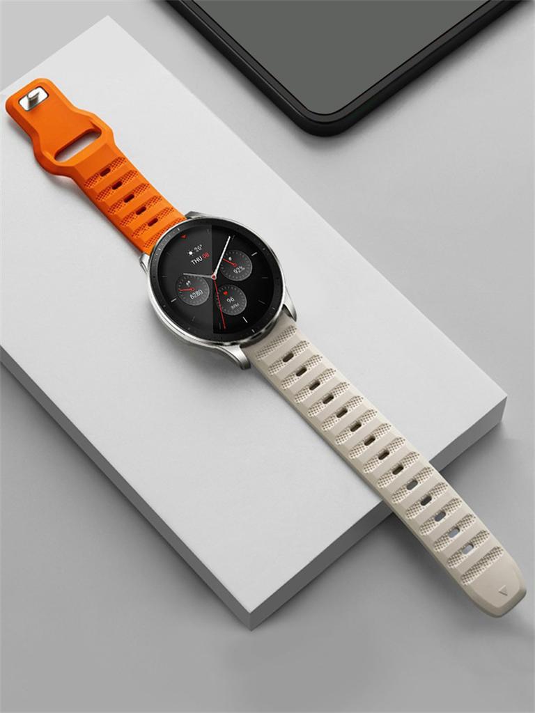 22mm 20mm Silicone Strap For Amazfit GTR/GTS4 Breathable Wristband For Samsung Galaxy Watch 6/5/4 Huawei Watch 4/3/GT3 Pro Band