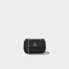 Vivienne Westwood Direktimport Saffiano Bio Grün Kleine Umhängetasche Schwarz