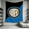 Ταπετσαρία Τοίχου Inter Milan Αισθητικό Κρέμασμα Τοίχου Κουβέρτα από Τυπωμένο Ύφασμα Διακοσμητικές Ταπετσαρίες για Υπνοδωμάτιο Σαλόνι Διακόσμηση Σπιτιού