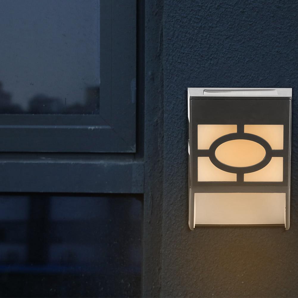 Retro Style Solar Wall Light Outdoor Rainproof LED Wall Color Lamp for Garden Courtyard Use