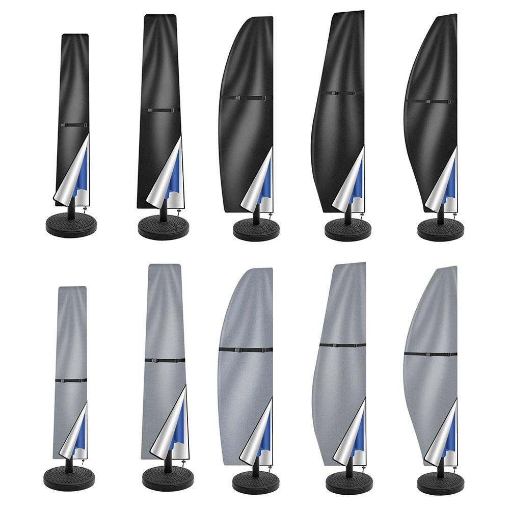 Patio Umbrella Parasol Cover Waterproof Outdoor Sunshade Umbrella Cover with Zipper Patio Umbrella Cover for Outdoor Umbrellas