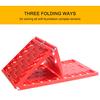 2Pcs Car Emergency Escape Plate Traction Mat Tire Grip Aid Foldable Non-Slip for Most SUVs Cars &