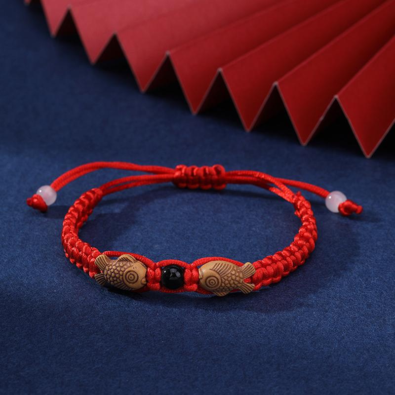Браслет ручной работы из плетеной красной нити на удачу, регулируемый этнический браслет, мужской, женский, браслет дружбы, браслет для йоги и медитации