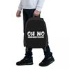 Oh No Not You Again Student Backpack School Bag Hiking Travel Daypack for Boys Girls Fashion Bookbag Shoulder Bags