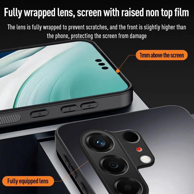 For Tecno Camon 50 4G Hard PC Shockproof Case For Tecno Camon 50 Pro 4G 5G Matte Acrylic Lens Protection Phone Back Cover Shell