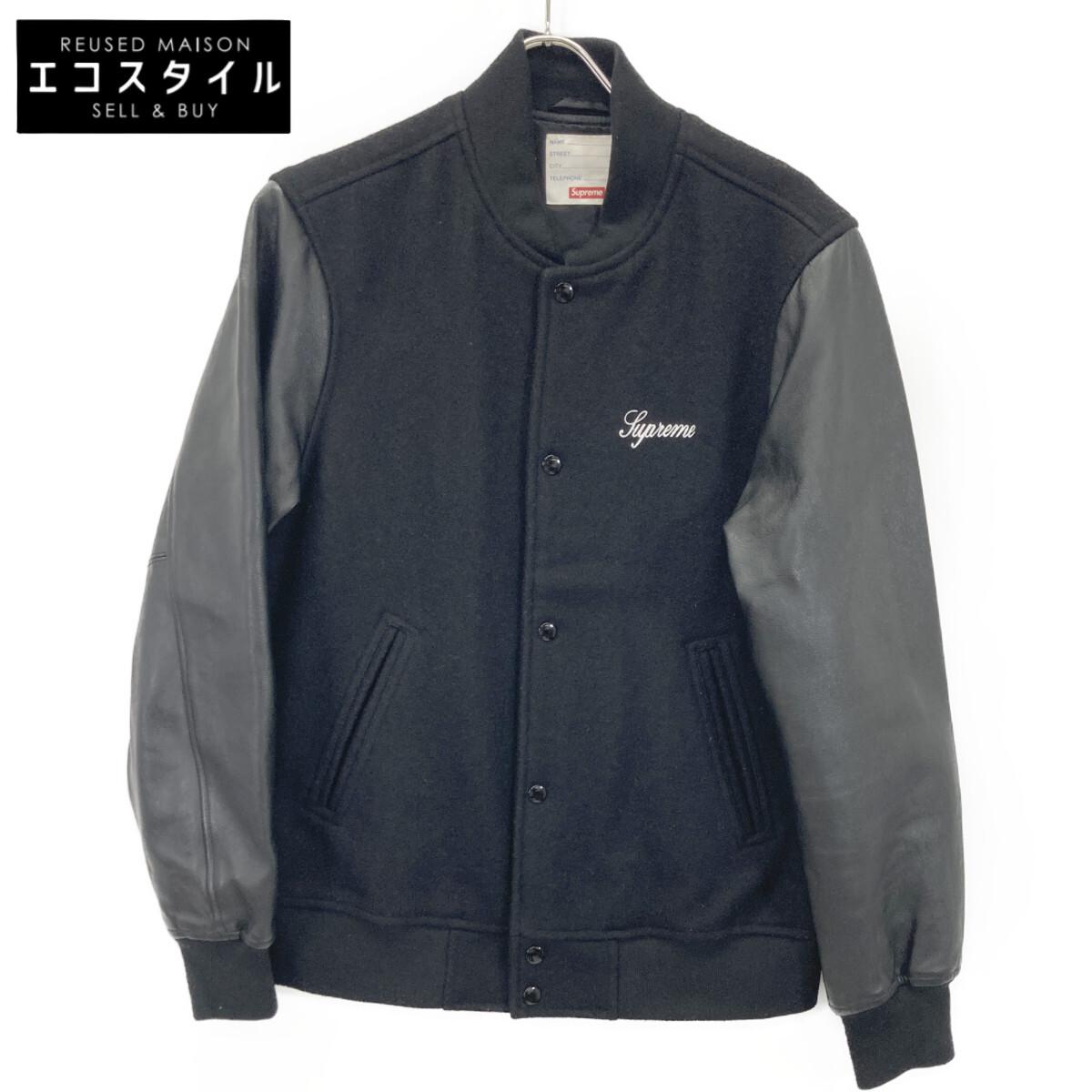 

Supreme Black 15AW Varsity Jacket Jacket M blackUsed