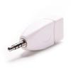 Vehicle 3.5mm Male Plug Jack to Aux Audio USB 2 Female Converter Adapter