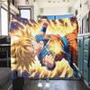 1 ks flanelová deka s potiskem Son Goku, Vysoce kvalitní pro všechna roční období, Domácí dekorace, Teplo a pohodlí, Perfektní jako vánoční dárky