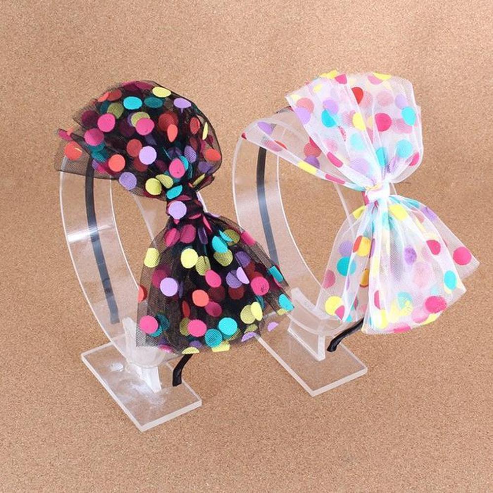 ] Colored Round Big Ribbon Hairband Headband (Hard Type) (5822768)