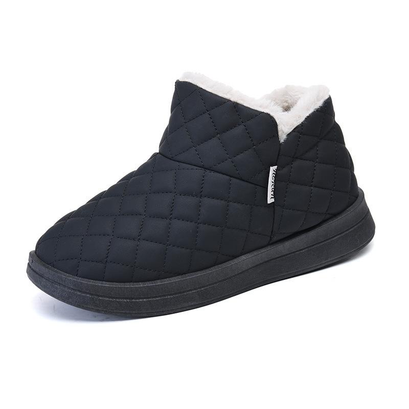 Neue Schneebaumwollschuhe Winter rutschfeste Stiefel Mutter kurze Baumwollstiefel gefütterte verdickte warme Baumwollschuhe wasserdichte kurze Stiefel