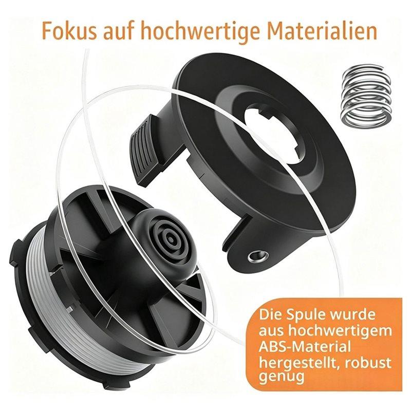 J1UL1N 4 Replacement Spools + 1 Trimmer Cover + 1 Spring For Makita